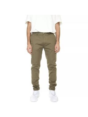 Ben Sherman Signature Skinny Stretch Chino Pants in Olive size 38